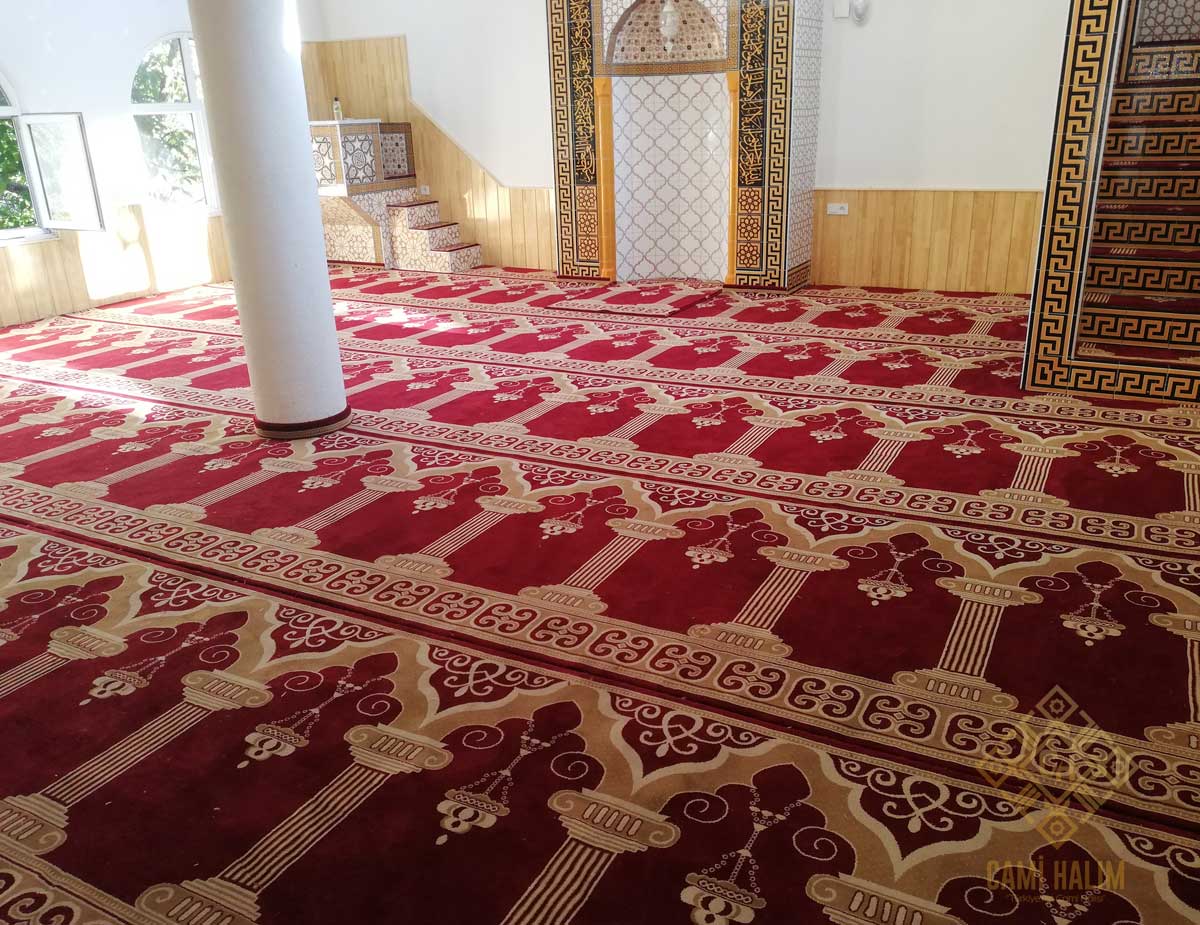 Artvin Borçka Çakmakçılar Ertürk Cami Seccadeli Cami Halısı Satış ve Döşeme İşi