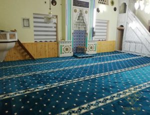 Düzce Aydınpınar Cuma Cami Akrilik Saflı Cami Halısı Satış ve Döşeme İşi