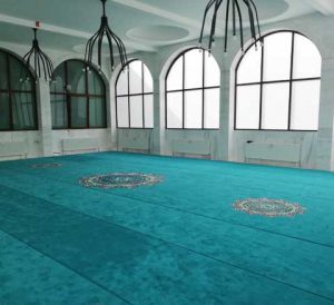 Akrilik Göbekli Cami Halısı Afyon Karahisar Yeşil Cami