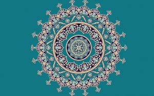 Akrilik Cami Halısı Duvardan Göbekli Desen 2