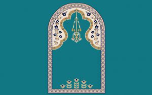 Akrilik Cami Halısı Mihrap Halısı Desen 1