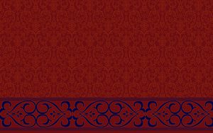 Saflı Cami Halısı Bordo